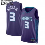 Maillot NBA Charlotte Hornets Terry Rozier III 3 Jordan 2022-23 Statement Edition Violet Swingman - Enfant